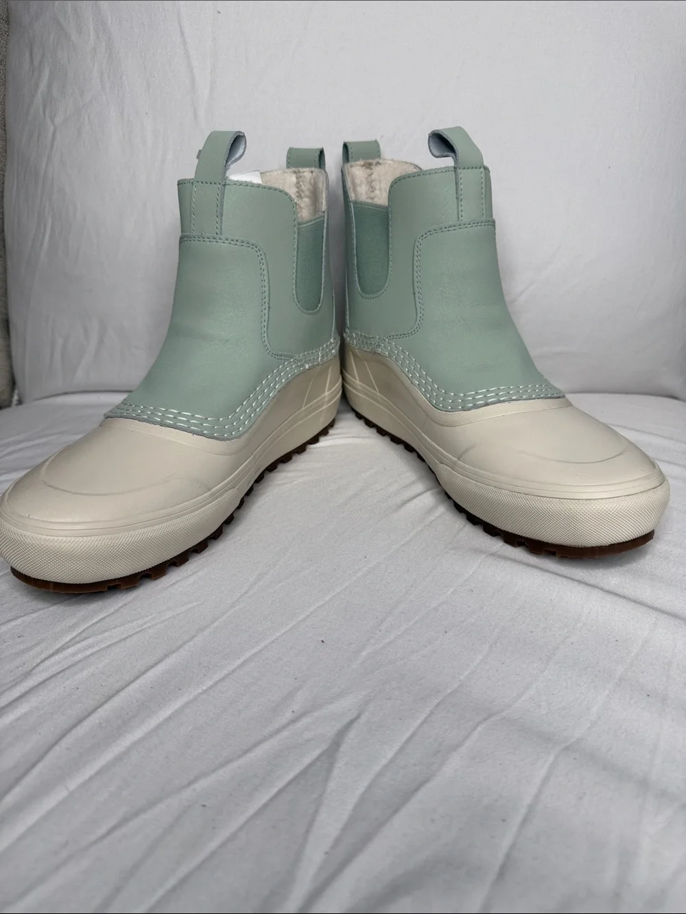 Vans Mint and Cream Waterproof Women’s or Men's Slip-On Boots